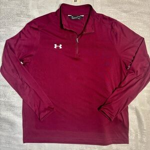 Under Armour Burgundy Quarter-Zip Pullover